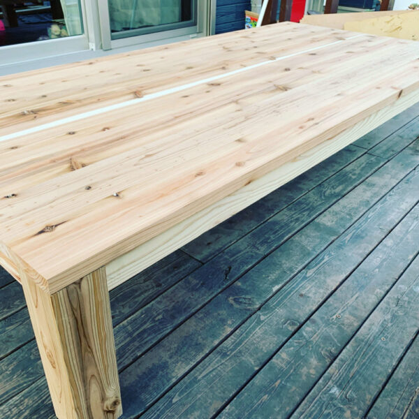 DIYテーブルの天板に『無垢ボード』&大きい木材のカット方法